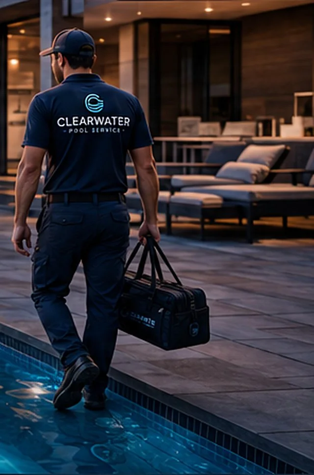 Clearwater technician arriving for a service visit